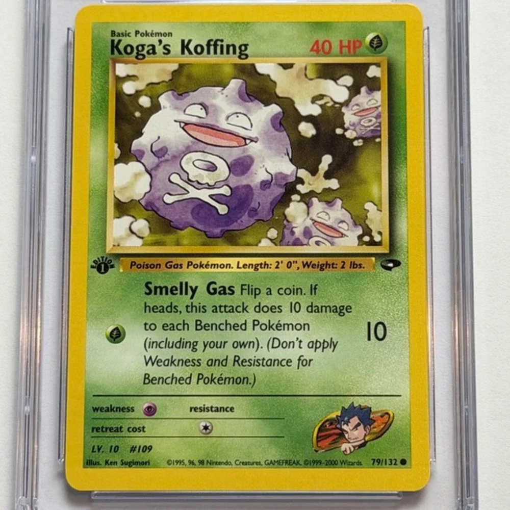 Pokemon‎ Koga's Koffing 1st Edition Gym Challenge 79/132 CGC 9 NM/Mint+ 2000